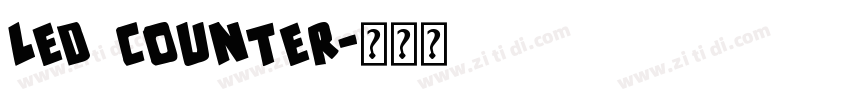 LED Counter字体转换